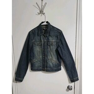 VTG Polo Jeans Co. Ralph Lauren Flap Pocket Denim Jacket Women Medium Blue Logo